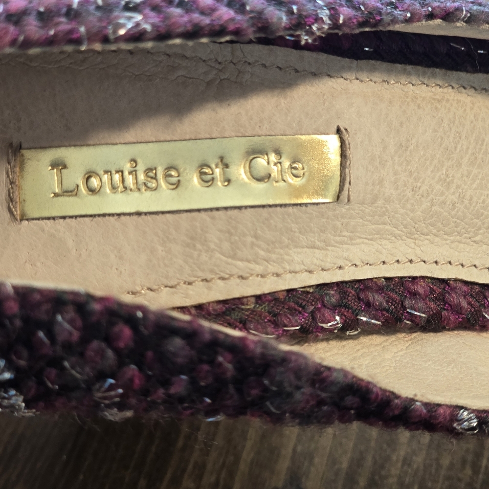 Louise Et Cie Jayant Tweed Wool Blend Heeled Pumps Women's Size 7.5M - Picture 6 of 11